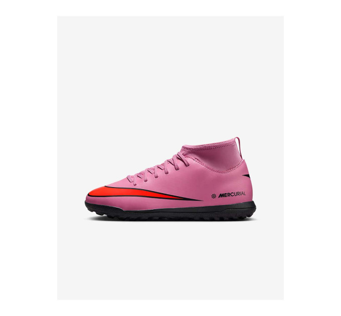 Дитячі Сороконіжки Nike JR SUPERFLY 10 CLUB TF Рожевий 38.5 (7dFQ8313-600 38.5)