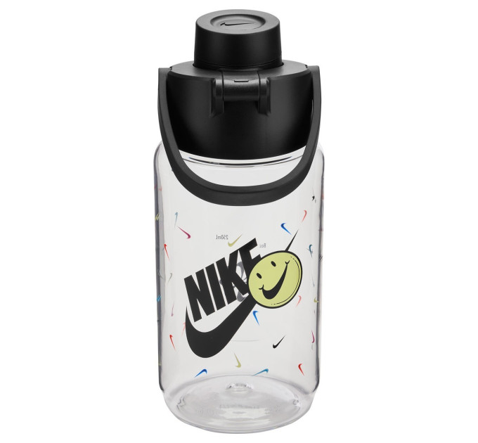 Пляшка Nike TR RENEW RECHARGE CHUG BOTTLE 16 OZ грфічний Прозорий, Чорний Уні 473 мл (N.100.7634.968.16)