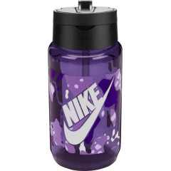 Пляшка Nike TR RENEW RECHARGE STRAW BOTTLE 16OZ чорний, фіолетовий Уні 473 мл N.100.7641.514.16