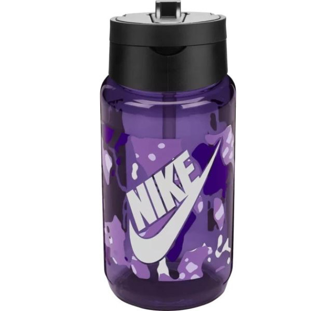 Пляшка Nike TR RENEW RECHARGE STRAW BOTTLE 16OZ чорний, фіолетовий Уні 473 мл N.100.7641.514.16 Пляшка Nike TR RENEW RECHARGE STRAW BOTTLE 16OZ чорний, фіолетовий Уні 473 мл N.100.7641.514.16