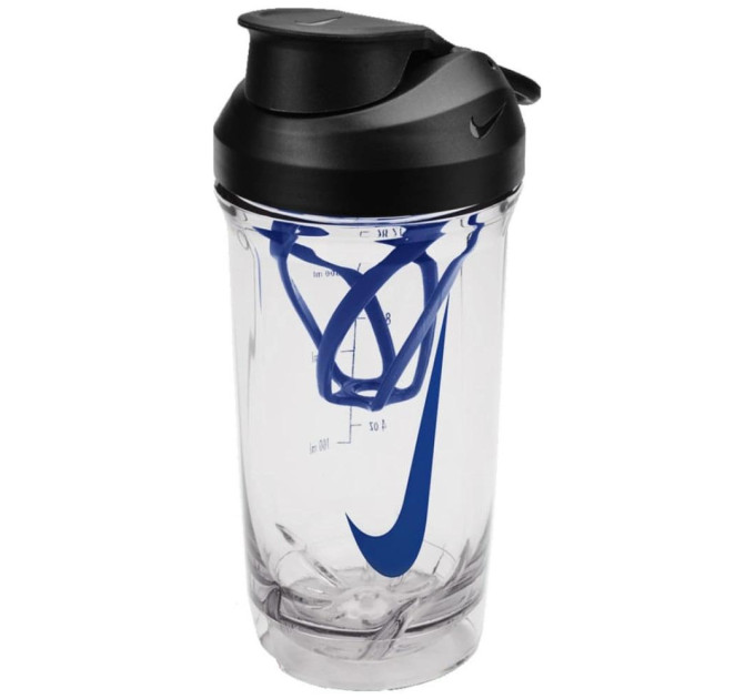 Пляшка Nike TR RECHARGE SHAKER BOTTLE 16 OZ Чорний Синій 473 мл (N.101.2242.913.16)