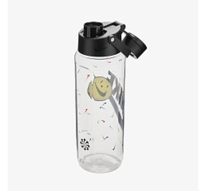 Пляшка Nike TR RENEW RECHARGE STRAW BOTTLE 24 OZ Грфічний прозорий, Чорний Уні 709 мл (N.100.7643.968.24)