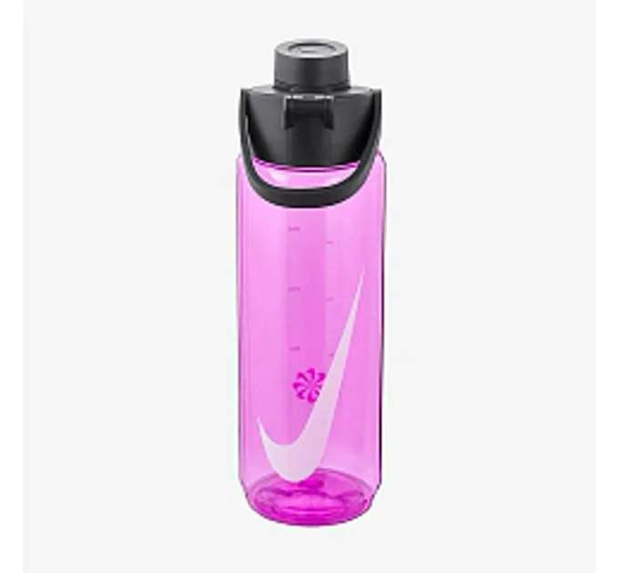 Пляшка Nike TR RENEW RECHARGE CHUG BOTTLE 24 OZ FIRE PINK/BLACK/WHITE 24OZ Рожевий, Чорний, Білий (N.100.7636.644.24)