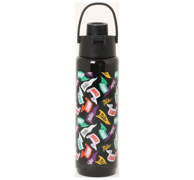 Пляшка Nike TR RENEW RECHARGE CHUG BOTTLE 24 OZ Чорний 709 мл (N.100.7637.047.24) Пляшка Nike TR RENEW RECHARGE CHUG BOTTLE 24 OZ Чорний 709 мл (N.100.7637.047.24)
