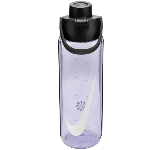 Пляшка Nike TR RENEW RECHARGE CHUG BOTTLE 24 OZ Чорний, Бузковий 709 мл (N.100.7636.503.24)