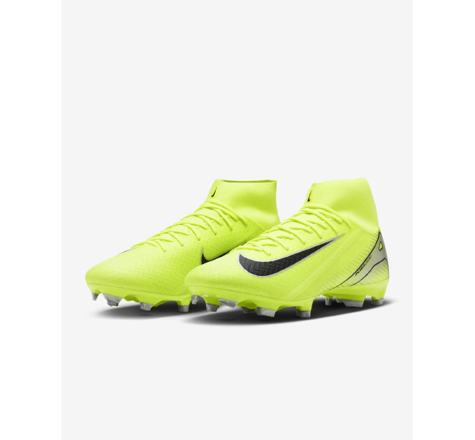 Чоловічі Бутси Nike ZM SUPERFLY 10 ACAD FG/MG Лимонний 42 (7dFQ1456-700 42)