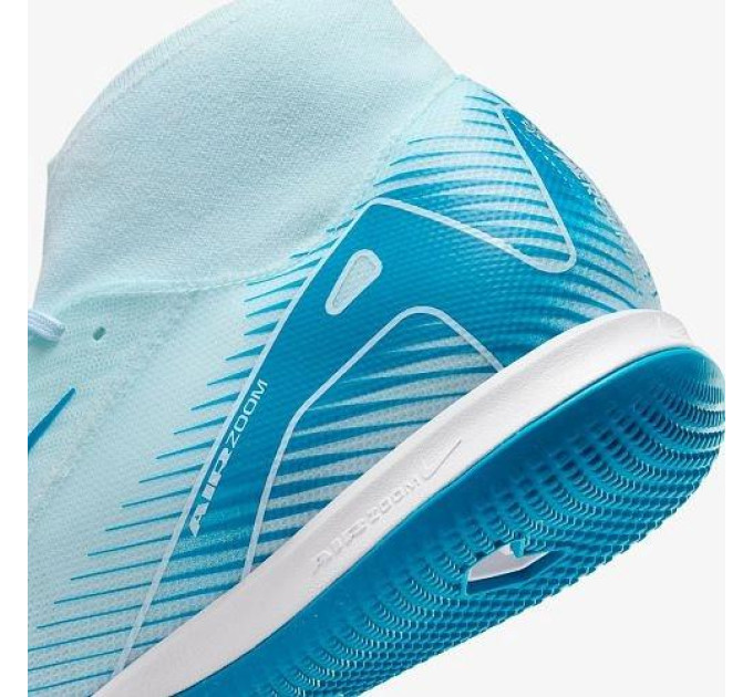 Чоловічі Футзалки Nike ZM SUPERFLY 10 ACADEMY IC Блакитний 43 (7dFQ8332-400 43)