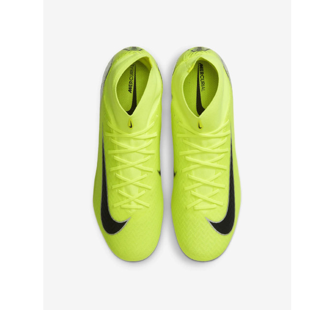 Чоловічі Бутси Nike ZM SUPERFLY 10 ACAD FG/MG Лимонний 42.5 (7dFQ1456-700 42.5)