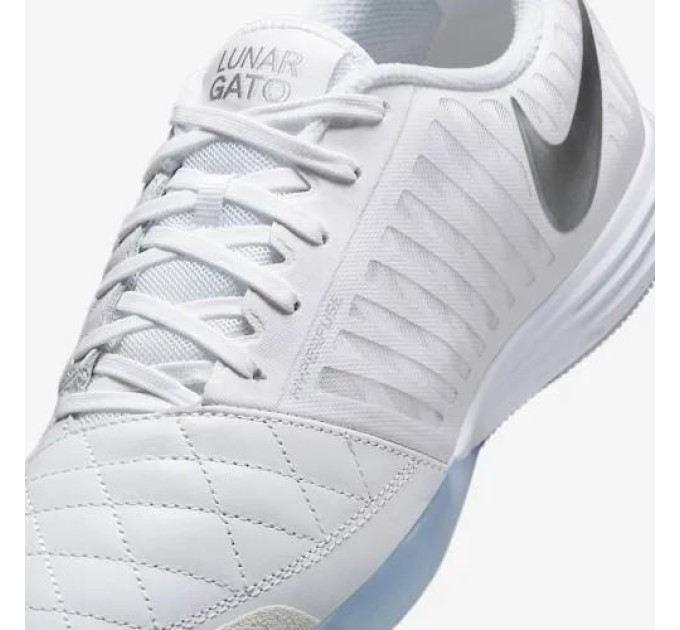 Чоловічі Футзалки Nike LUNARGATO II Білий 45 (7d580456-105 45)