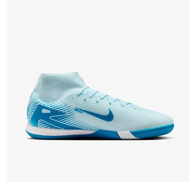 Чоловічі Футзалки Nike ZM SUPERFLY 10 ACADEMY IC Блакитний 44.5 (7dFQ8332-400 44.5)