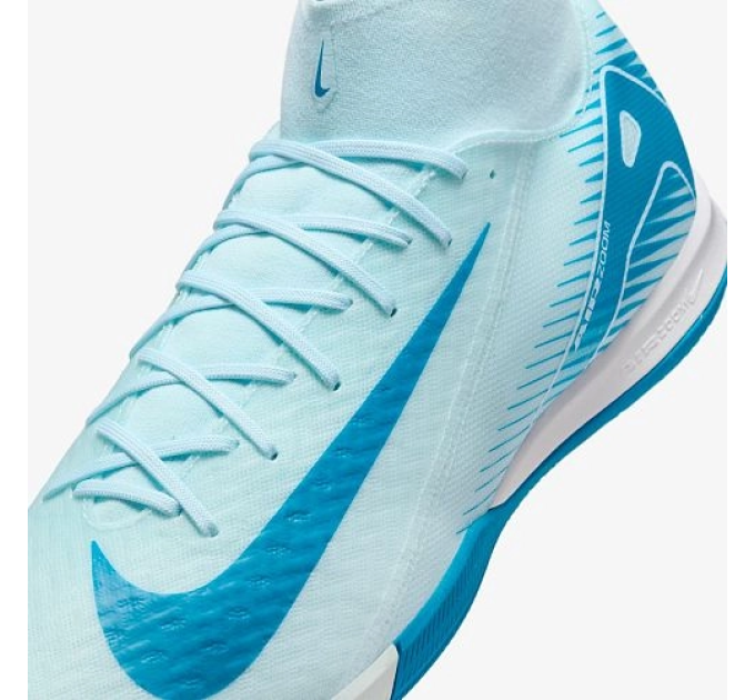 Чоловічі Футзалки Nike ZM SUPERFLY 10 ACADEMY IC Блакитний 44.5 (7dFQ8332-400 44.5)