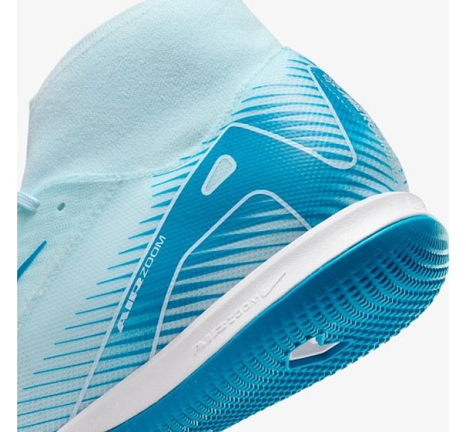 Чоловічі Футзалки Nike ZM SUPERFLY 10 ACADEMY IC Блакитний 44.5 (7dFQ8332-400 44.5)