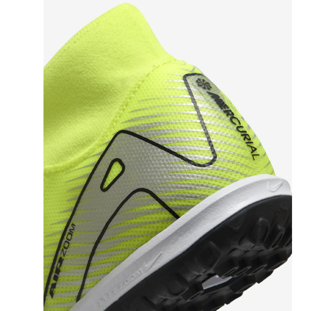 Чоловічі Сороконіжки Nike ZM SUPERFLY 10 ACADEMY TF Лимонний 42 (7dFQ8331-700 42)