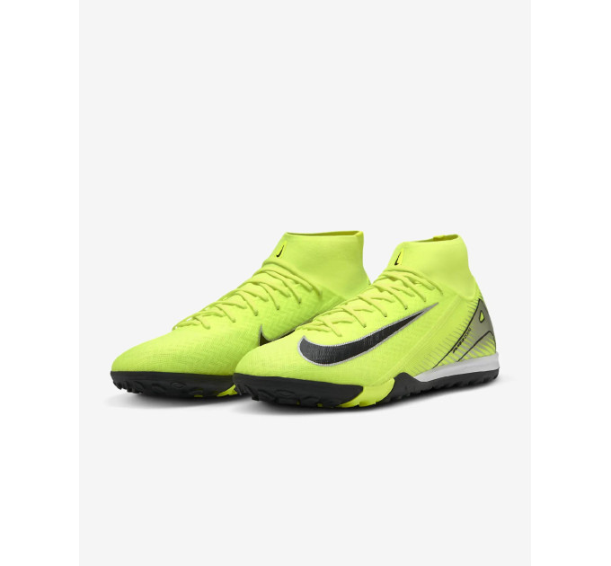 Чоловічі Сороконіжки Nike ZM SUPERFLY 10 ACADEMY TF Лимонний 42.5 (7dFQ8331-700 42.5)