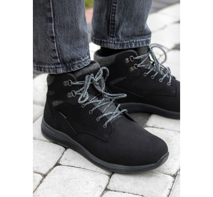 Чоловічі Черевики CMP NIBAL MID LIFESTYLE SHOE WP Чорний 45 (7d39Q4957-68UF 45)
