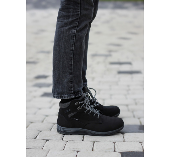 Чоловічі Черевики CMP NIBAL MID LIFESTYLE SHOE WP Чорний 45 (7d39Q4957-68UF 45)