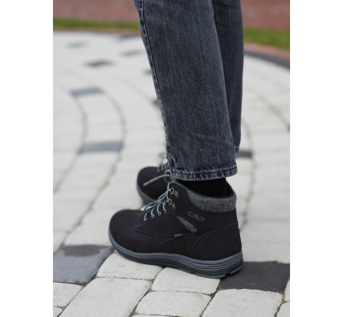 Чоловічі Черевики CMP NIBAL MID LIFESTYLE SHOE WP Чорний 45 (7d39Q4957-68UF 45)
