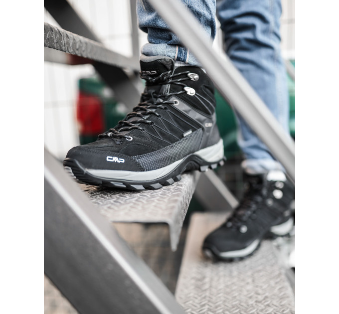 Чоловічі Черевики CMP RIGEL MID TREKKING SHOES WP Чорний 42 (7d3Q12947-73UC 42)