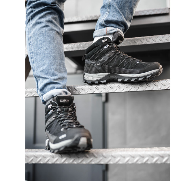Чоловічі Черевики CMP RIGEL MID TREKKING SHOES WP Чорний 42 (7d3Q12947-73UC 42)