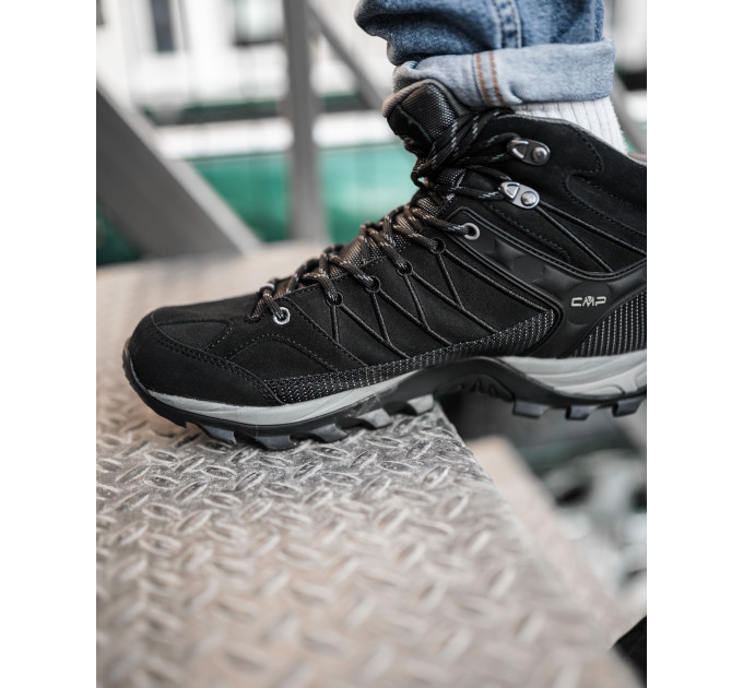 Чоловічі Черевики CMP RIGEL MID TREKKING SHOES WP Чорний 42 (7d3Q12947-73UC 42)
