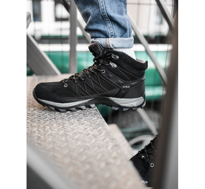 Чоловічі Черевики CMP RIGEL MID TREKKING SHOES WP Чорний 44 (7d3Q12947-73UC 44)