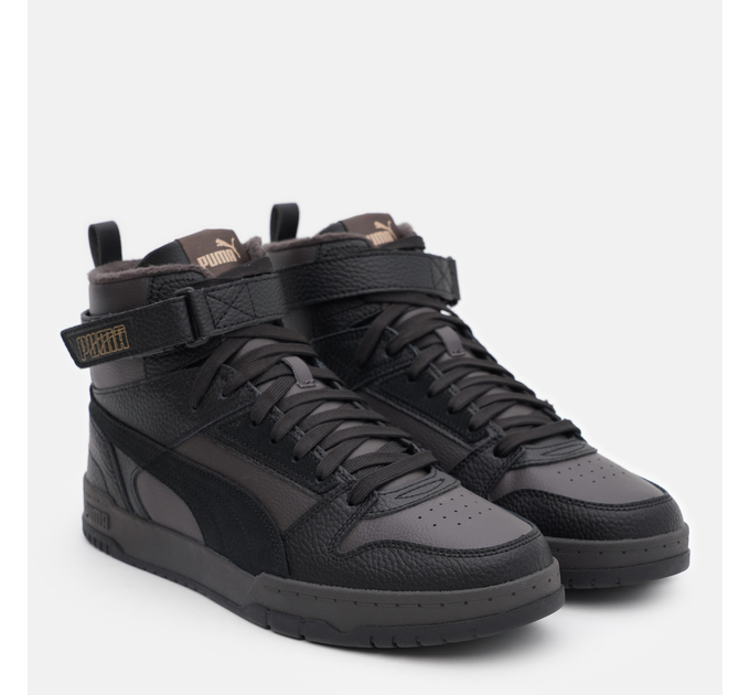 Чоловічі Черевики Puma Rbd Game Wtr Flat Dark Gray-Puma Black-Puma Gold Чорний 44.5 (7d38760407 44.5)