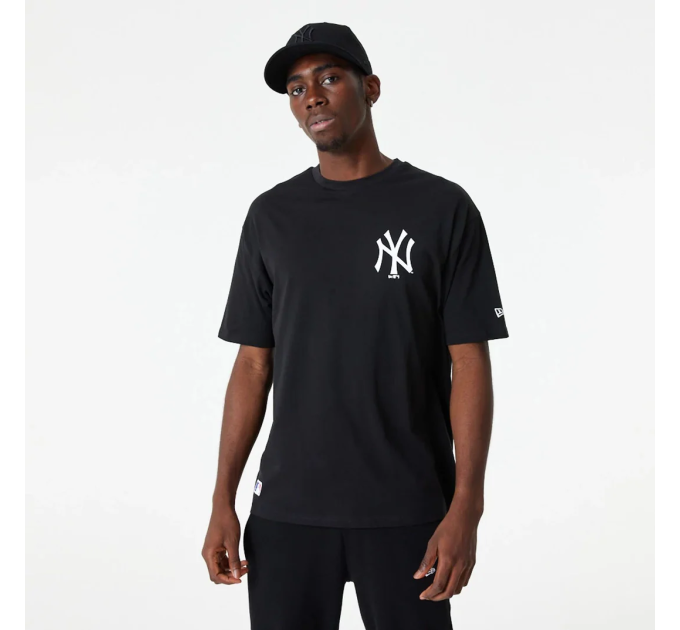 Чоловіча Футболка New Era MLB ESS LC OS TEE NYY Чорний S (7d60416723 S)