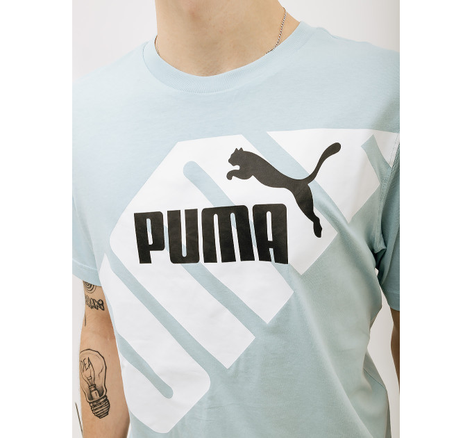 Чоловіча Футболка Puma POWER Graphic Tee Бірюзовий XL (7d67896022 XL)