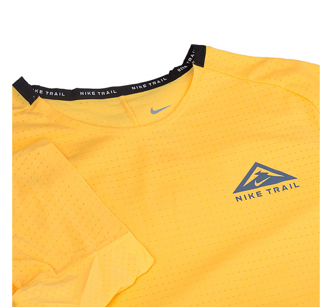 Чоловіча Футболка Nike M NK DF SOLAR CHASE SS TOP Помаранчевий XL (DV9305-848)