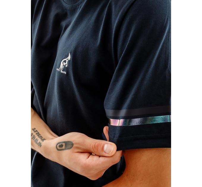 Чоловіча Футболка AUSTRALIAN COTTON CLUB T-SHIRT Синій 2XL (7dLSUTS0016-200 2XL)