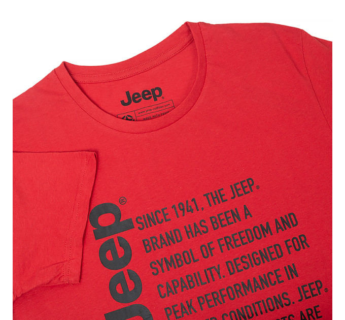 Чоловіча Футболка JEEP T-SHIRT Since 1941 Червоний L (O102591-R699 L)