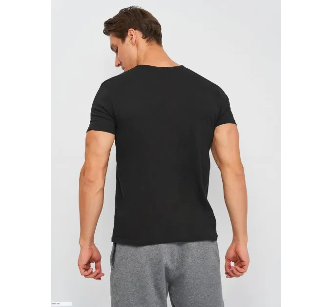 Футболка Kappa T-shirt Mezza Manica Scollo V чорний Чол 2XL K1316 Nero 2XL