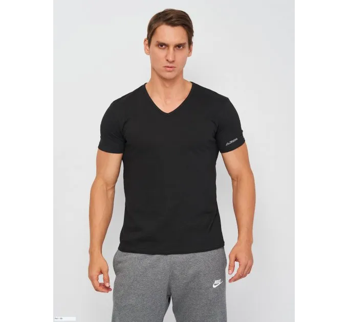 Футболка Kappa T-shirt Mezza Manica Scollo V чорний Чол XL K1315 Nero XL Футболка Kappa T-shirt Mezza Manica Scollo V чорний Чол XL K1315 Nero XL