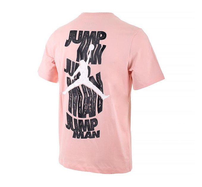 Чоловіча Футболка JORDAN MBRAND SS JM STACK CREW Рожевий L (7dFN6029-622 L)