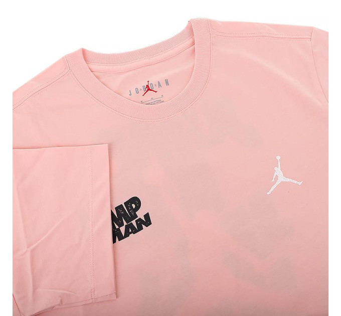 Чоловіча Футболка JORDAN MBRAND SS JM STACK CREW Рожевий L (7dFN6029-622 L)
