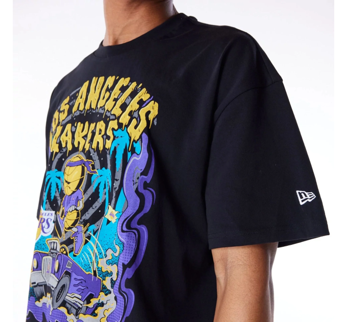 Чоловіча Футболка New Era GRAPHIC LAKERS Чорний L (7d60565038 L)