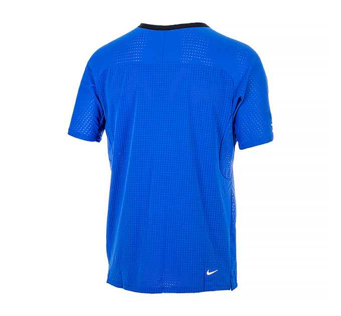 Чоловіча Футболка Nike M NK DF SOLAR CHASE SS TOP Синій L (7dDV9305-405 L)