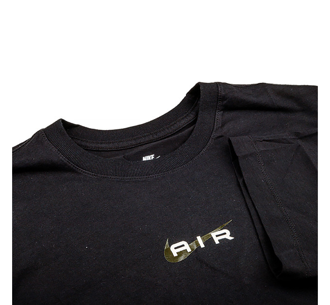 Чоловіча Футболка Nike M TEE AIR Чорний 2XL (7dFQ3789-010 2XL)
