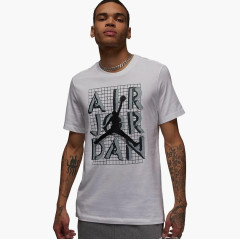 Чоловіча Футболка JORDAN M J BRAND JM STACK SS CREW Білий 2XL (7dFN5978-100 2XL)