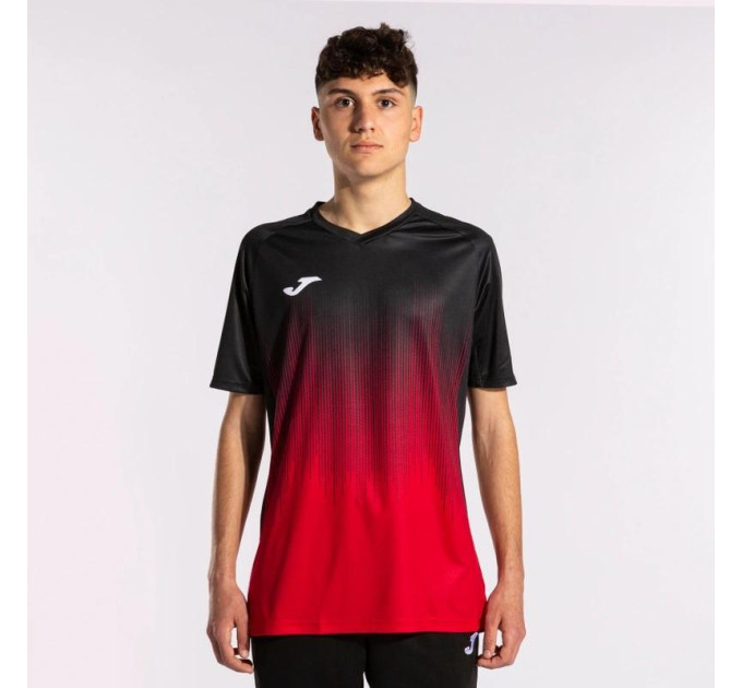 Футболка Joma TIGER IV Чорний Червоний S (102764.601 S)