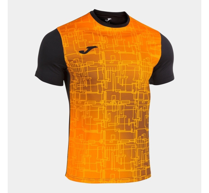 Футболка Joma ELITE VIII SHORT SLEEVE T-SHIRT чорний,помаранчевий M 101929.108 M