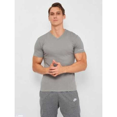 Футболка Kappa T-shirt Mezza Manica Scollo V сірий 2XL Чоловік K1311 GrigioUnito-2XL