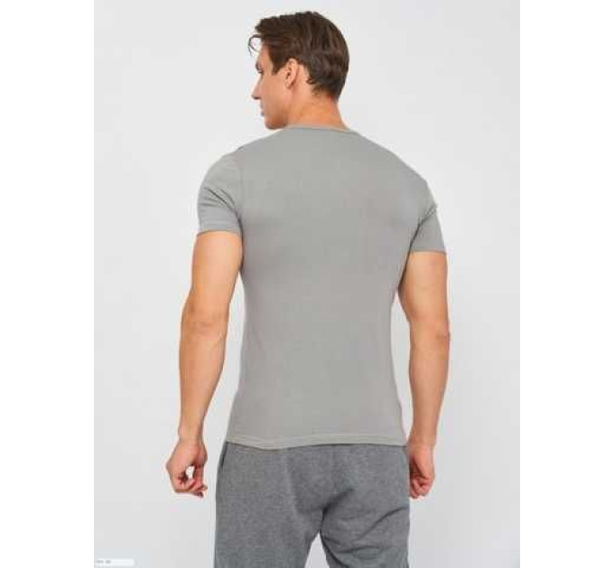 Футболка Kappa T-shirt Mezza Manica Scollo V сірий 2XL Чоловік K1311 GrigioUnito-2XL
