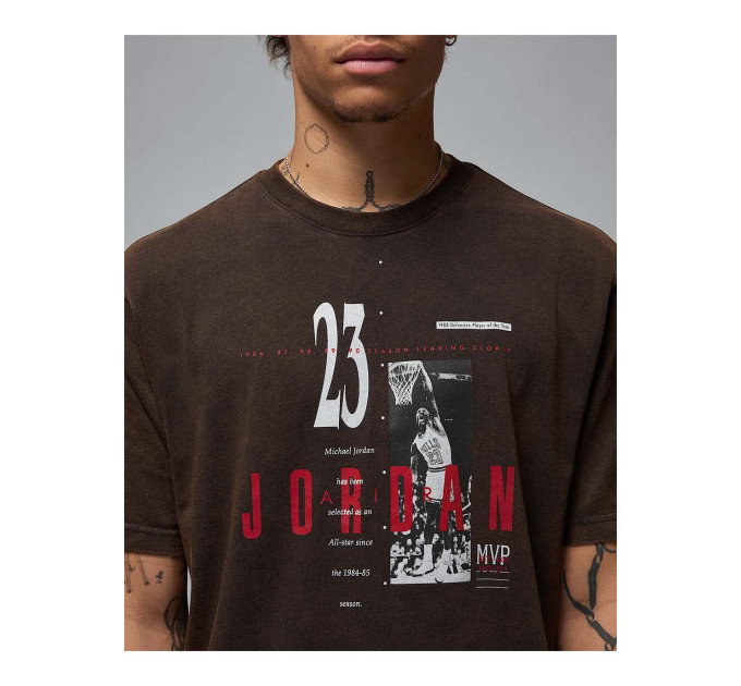 Чоловіча Футболка Jordan M REISSUE GX SS CREW Коричневий M (7dHJ2356-010 M)