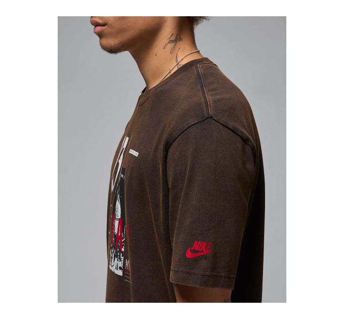 Чоловіча Футболка Jordan M REISSUE GX SS CREW Коричневий M (7dHJ2356-010 M)