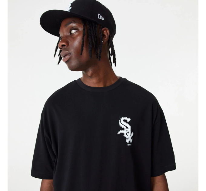 Чоловіча Футболка New Era MLB ESS OS WHITE SOX Чорний S (7d60416725 S)