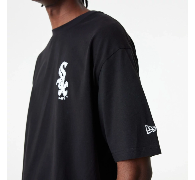 Чоловіча Футболка New Era MLB ESS OS WHITE SOX Чорний S (7d60416725 S)