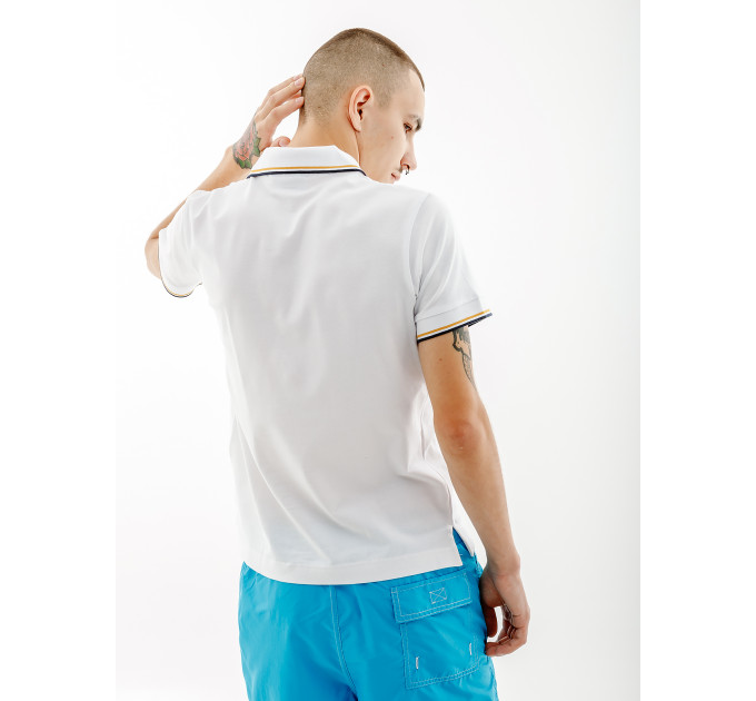 Чоловіча Футболка AUSTRALIAN 2-STRIPE PIQUE' POLO S-FIT Білий XL (7dLSUPO0004-002 XL)