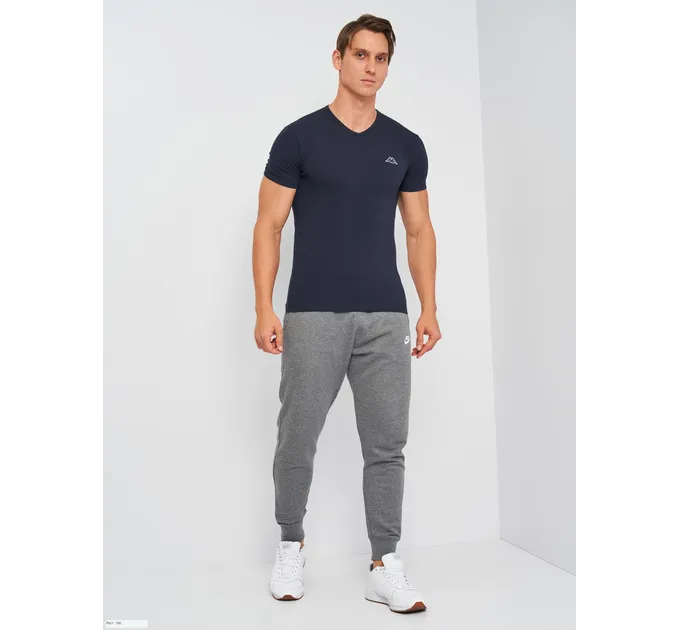 Футболка Kappa T-shirt Mezza Manica Scollo V темно-синій L Чоловік K1311 BluNavy-L