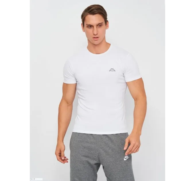 Футболка Kappa T-shirt Mezza Manica Girocollo білий Чол XL K1304 Bianco XL Футболка Kappa T-shirt Mezza Manica Girocollo білий Чол XL K1304 Bianco XL